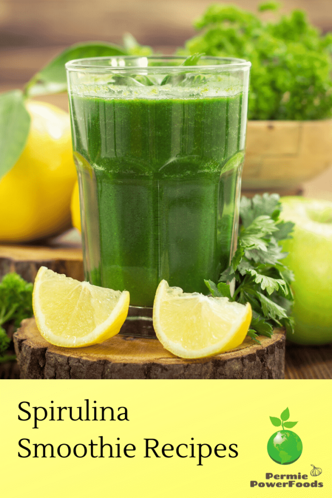 green smoothie with spirulina