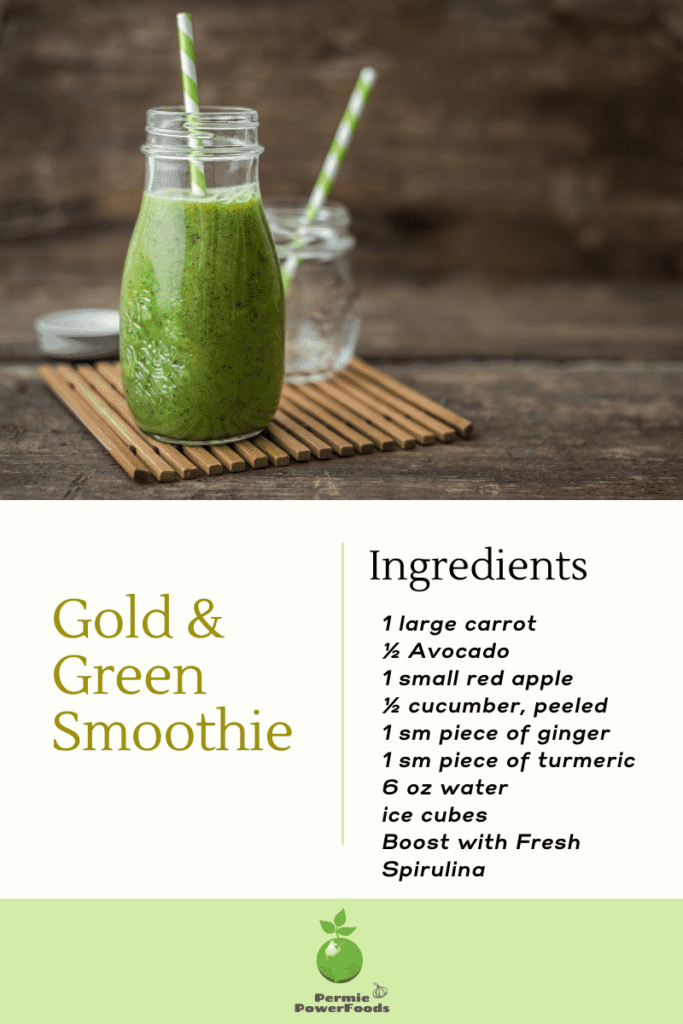 gold and green smoothie recipe